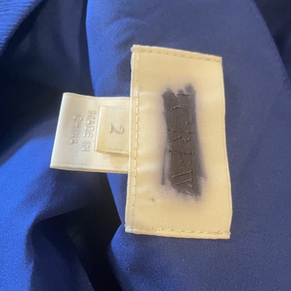 J Crew Chiffon Silk Kylie Dress Dark Cove - Picture 3 of 3